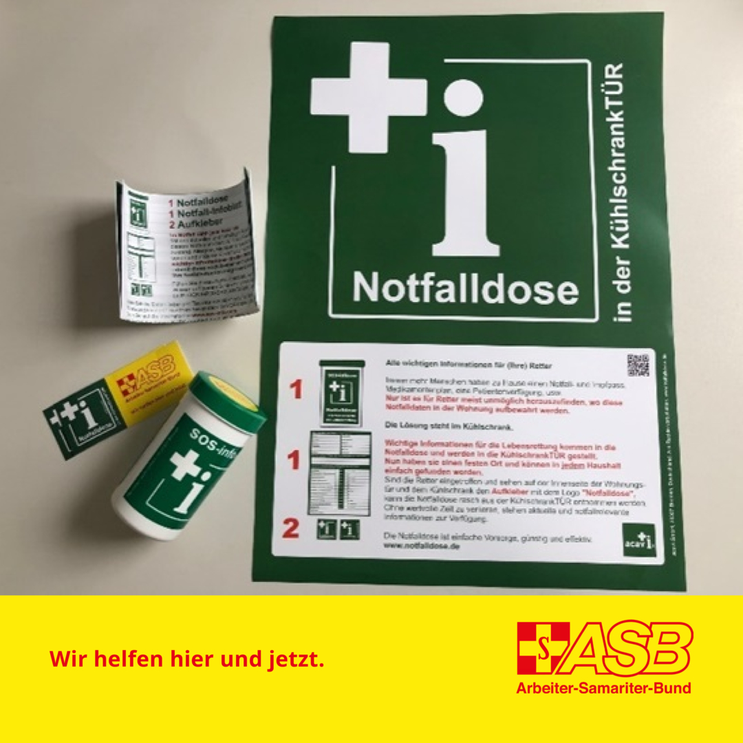 Die Notfalldose – lebensrettende Informationen sofort parat